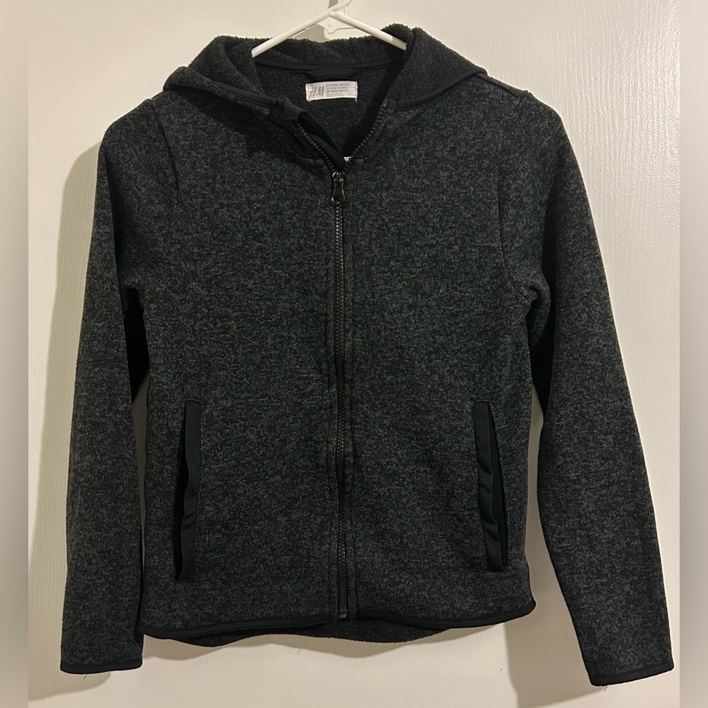 H&M Charcoal Zip-Up Hoodie